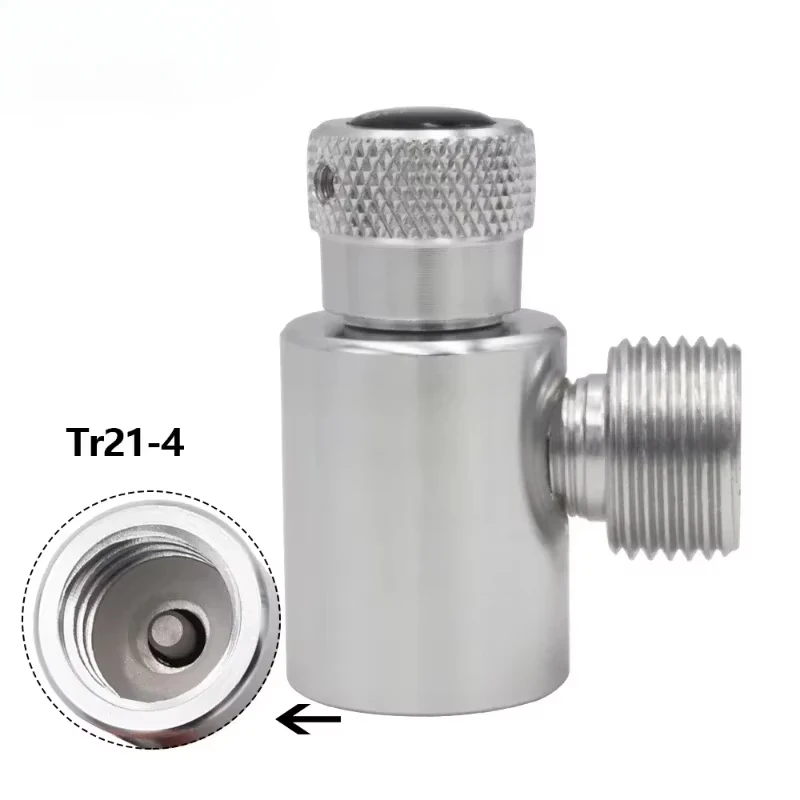Metalen Vuladapter Van Tr21-4 CO2 Gasfles Tank Connector Kit voor Sodastream naar W21.8-14 Aquarium Homebrew Regulator
