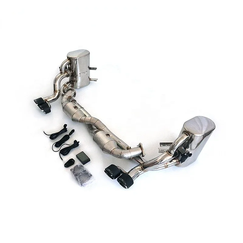 for exhaust pipes for 2005-2007 Porsche 911 997 3.6 3.8 Carrera Targa 4 4S stainless steel exhaust with valves car accessories