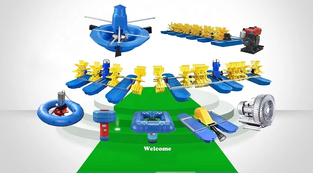 Wholesale Surge Wave  Aerator Fountain New Type Fish Pond Aerator Aquaculture Aerator Factory Supply