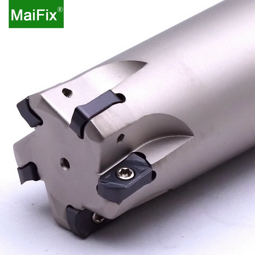 Imagem -03 - Maifix Exn03r Cnc de Alimentação Rápida Máquina Torno Indexável Shank Lnmu Duplo Lado Carboneto Inserção Final Fresa