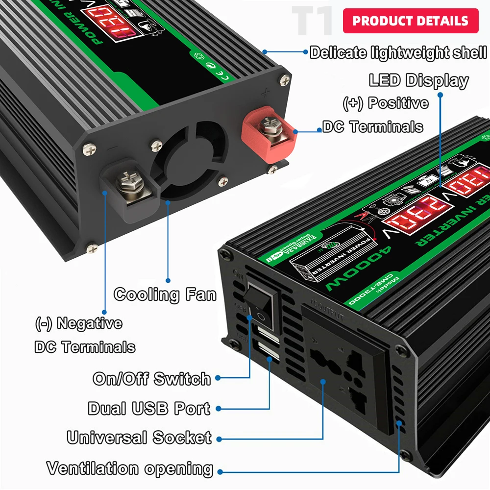 200W solar panels kits set 4000watts 220v/110v Inverter Combination 30A Controller For Smart Phone Camping solar power system