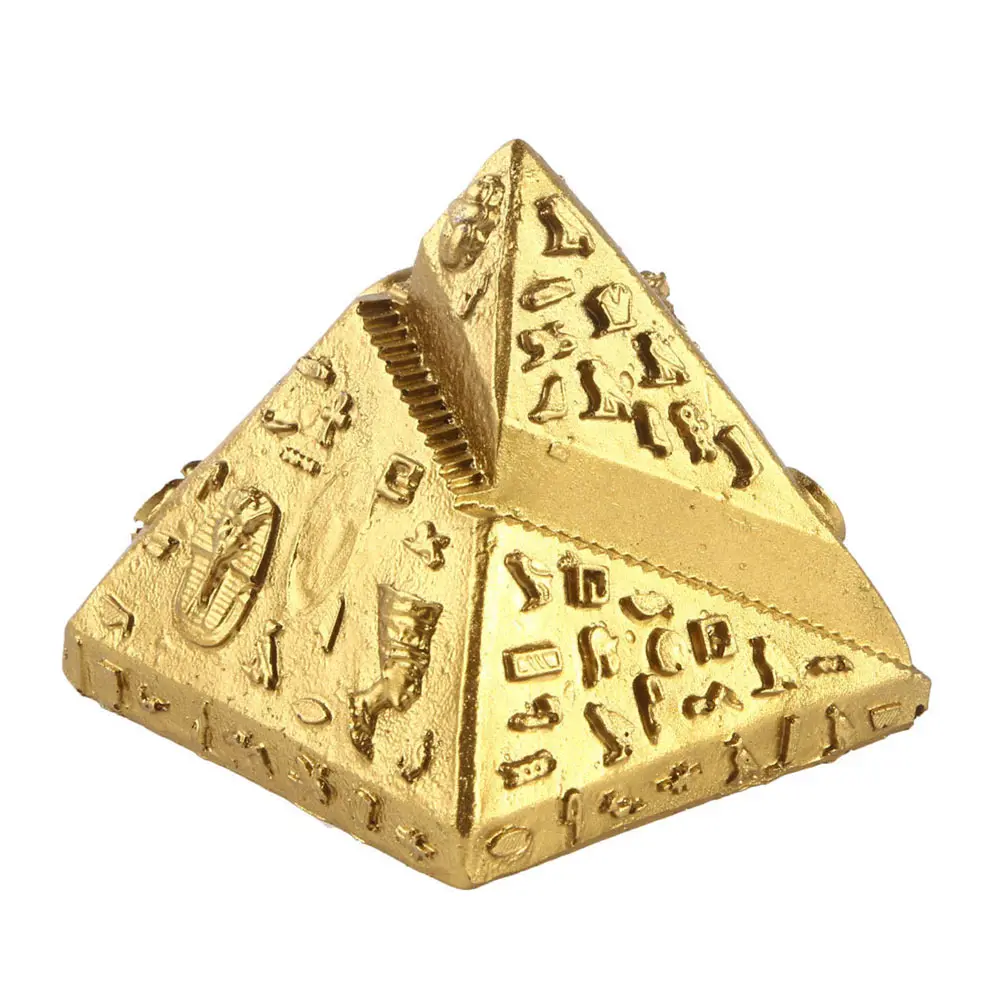 

Micro Adornment Resin Desktop Ornament Table Decor Home Layout Decorative Chic Pyramid Household Resin Decor Egypt