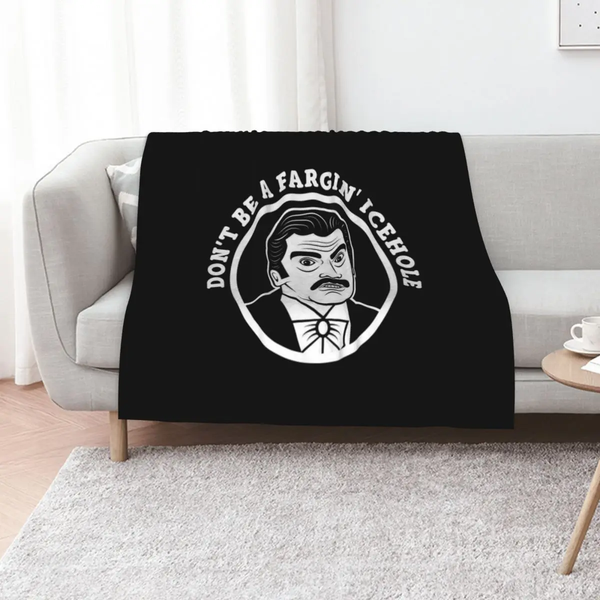 Johnny Dangerously T-ShirtDon't Be A Fargin' Icehole T-Shirt Throw Blanket for sofa Multi-Purpose Bed Luxury Brand Blankets