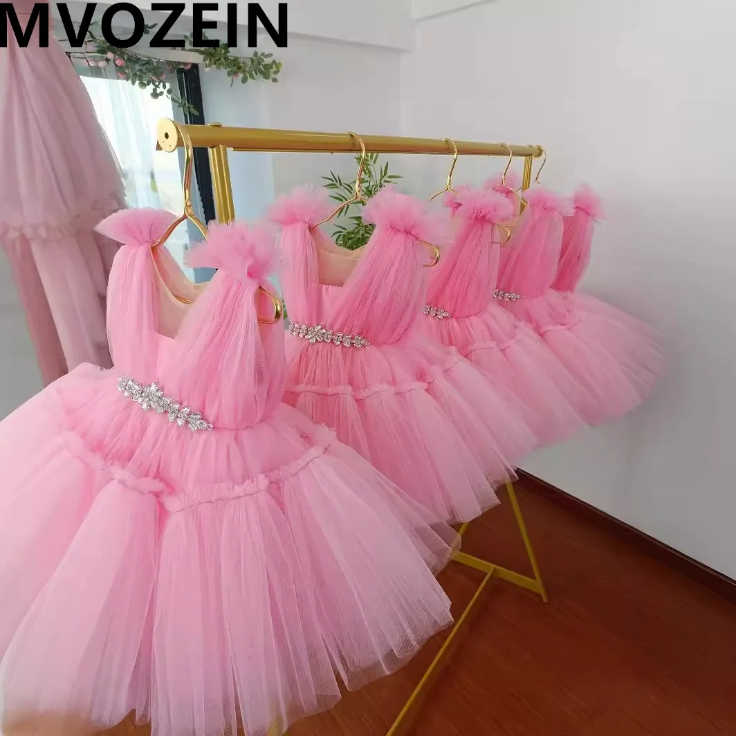 

Mvozein Flower Girl Dresses Puffy Girl Wedding Party Dress Cute Baby Girl Dress Princess Dress Child Kid Birthday Dresses