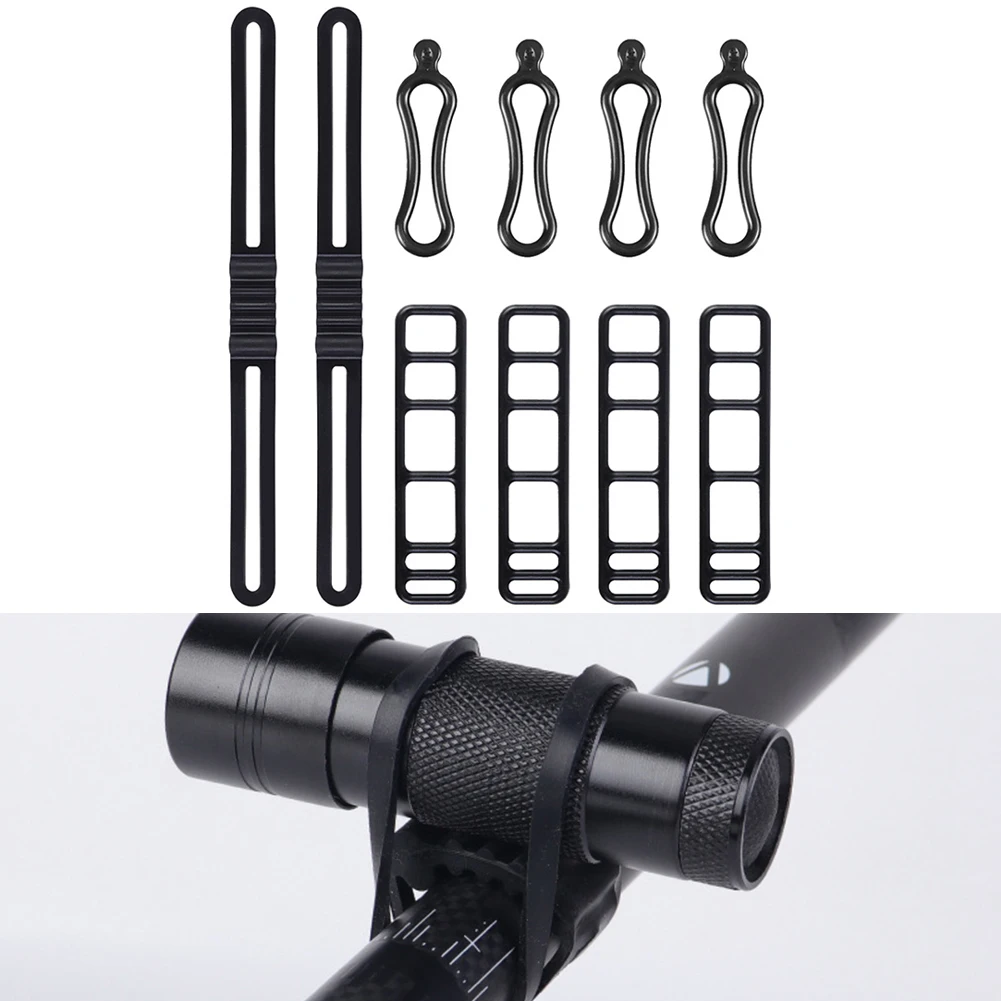 Silicone Mount Band  Bicycle Light Rubber Straps For Handlebars Seatposts And Frame Tubes On Road Mountain And E-Bike