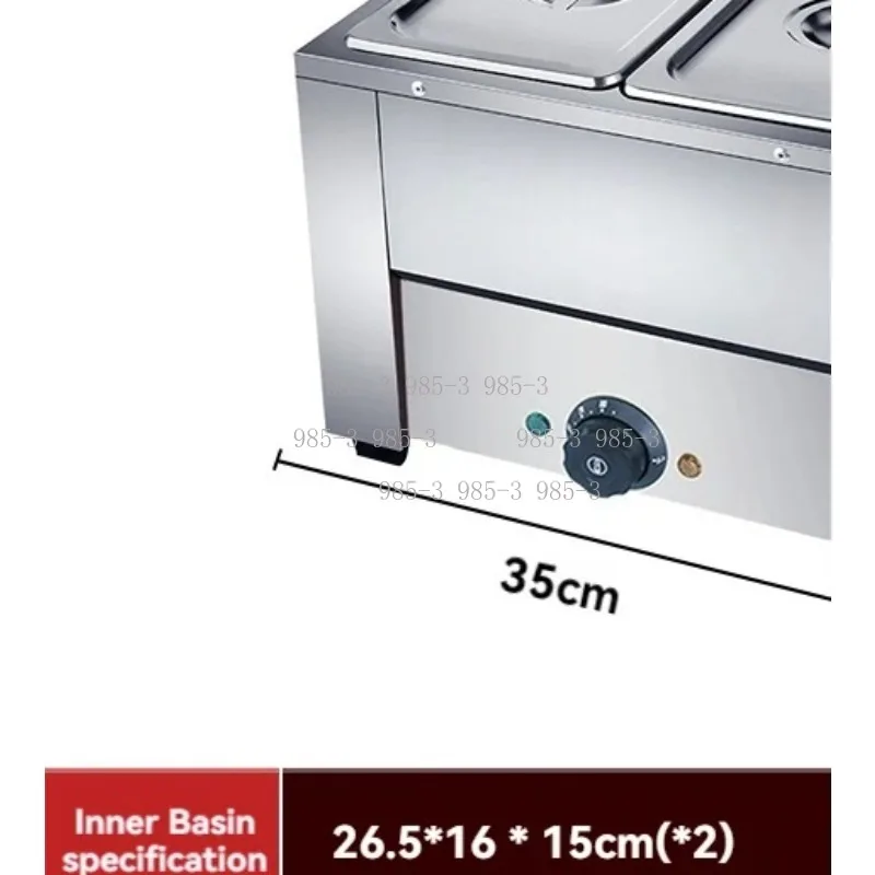 Stainless Steel Chocolate Tempering Machine, 800W Electric Melting Pot, 6L Large Capacity 2 Tanks