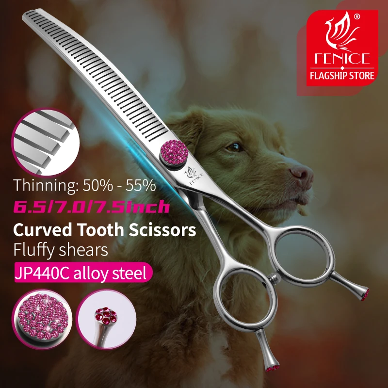 Fengliren High-end Professional Dog Grooming Thinning Scissors Tee Hard Black Pro Dragon 3 Dog Grooming Shears Set 7" Price $150 Brand new  shears set .Made japanese steel High quality very sharp edge. Straight,  curved, thinning . We accepted paypal Visit
