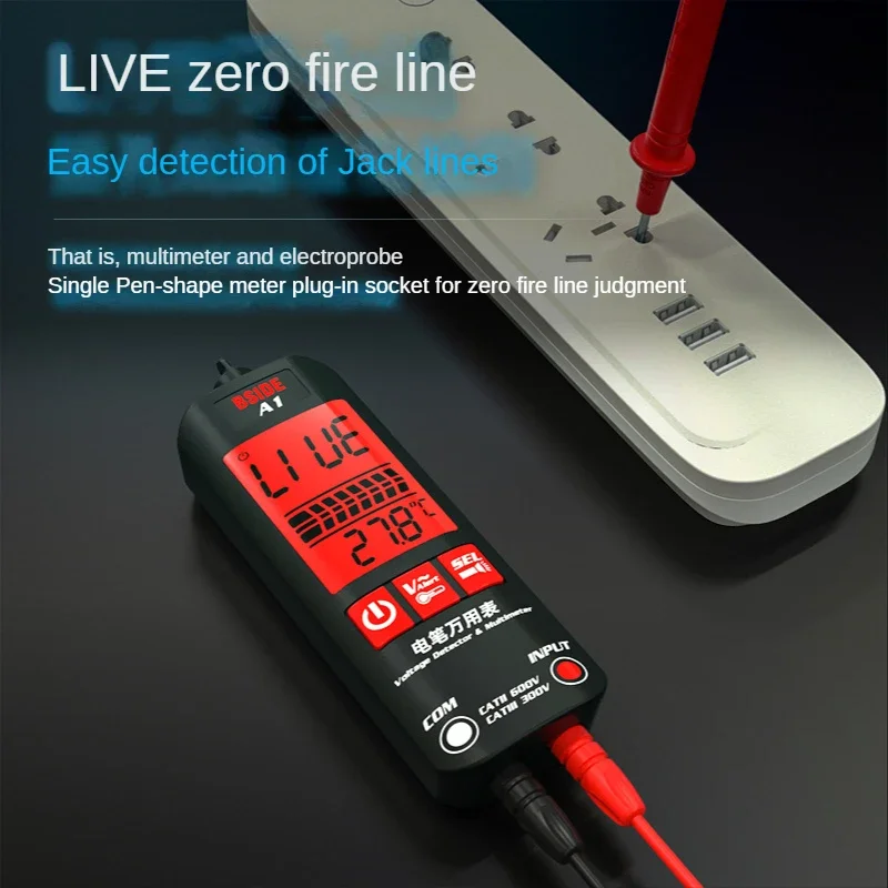 Intelligent Measuring Pen A1, Fully‑automatic High‑precision Digital Multimeter for Zero‑fire Line & Breakpoint Detection