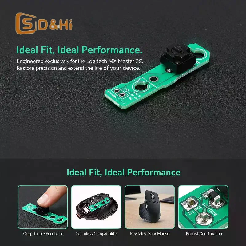 1Pcs Left Key Mouse Button Board For MX Master 3S Gaming Mouse Replacement For MX MASTER3S Repair Accessories