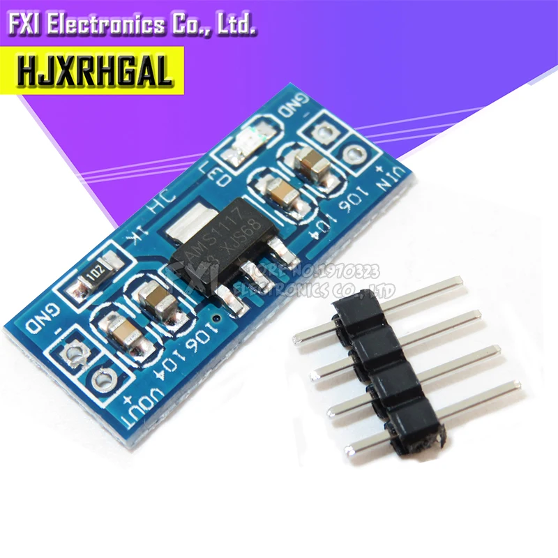 10pcs High Quality 5V to 3.3V For DC-DC Step-Down  Supply Buck Module AMS1117 3.3V LDO 800MA AMS1117-3.3V new