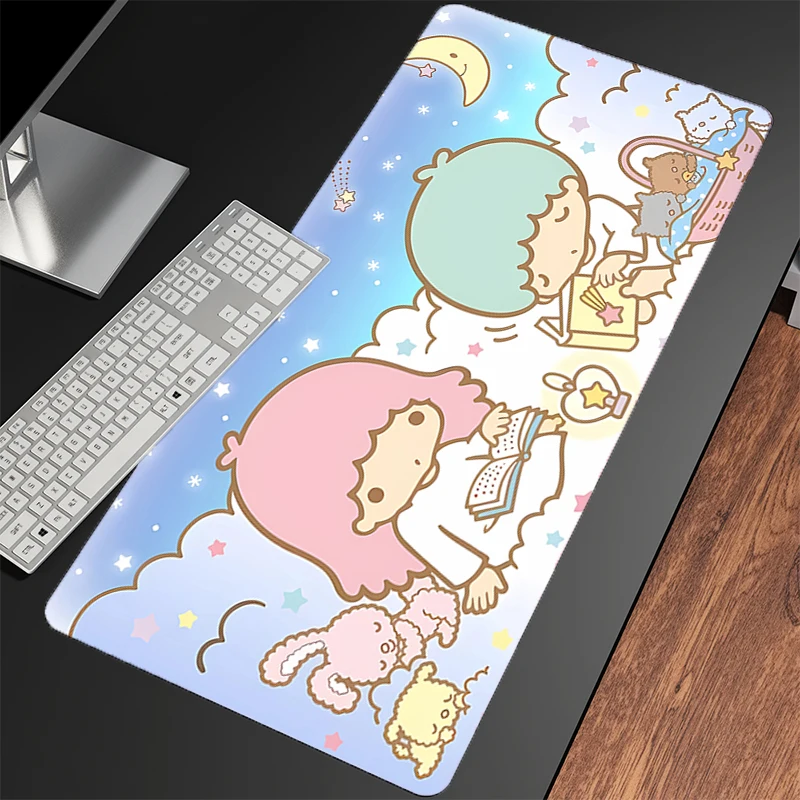لوحة ماوس Little Twin Star Large XXL Gamers Decoracion Gamer Desk Mat Mousepad ملحقات ألعاب الكمبيوتر المحمول سجادة لوحة المفاتيح Varmilo #2