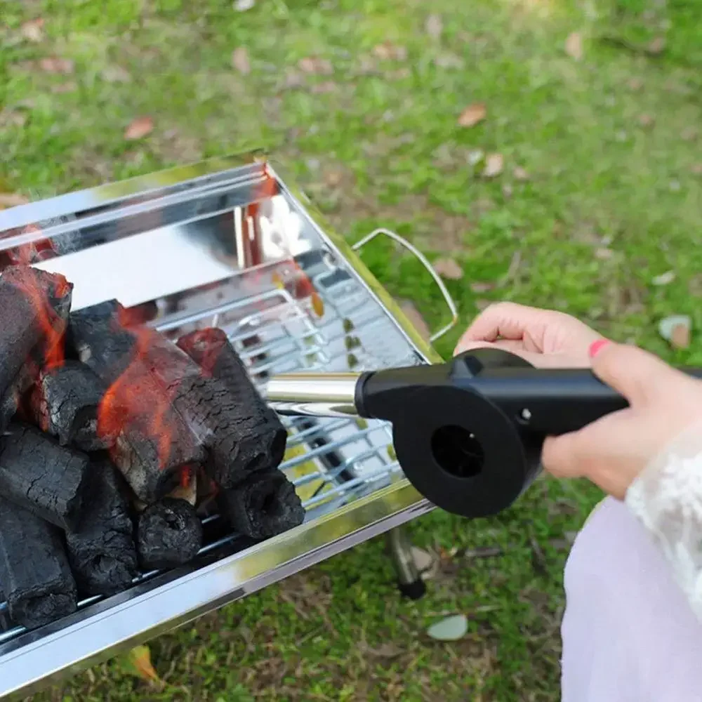 Hand Blower Household Hand Portable Barbecue Blower Small Hair Dryer Outdoor Barbecue Accessories Tools