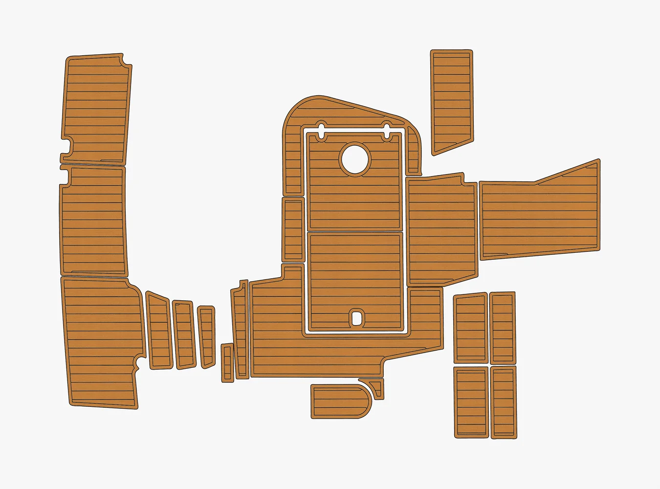 

1999-2000 Regal 402 commodore 1/4 дюйма, 6 мм, пена EVA, нескользящий морской коврик из тикового дерева, настил из ПВХ, 1/3ek, ковер gatorstep, морской пол