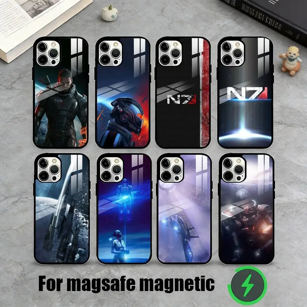 M-Mass Effect Phone Case For iPhone17,16,15,14,13,12,11 Plus,Pro Magnetic with Magsafe Wireless Charging