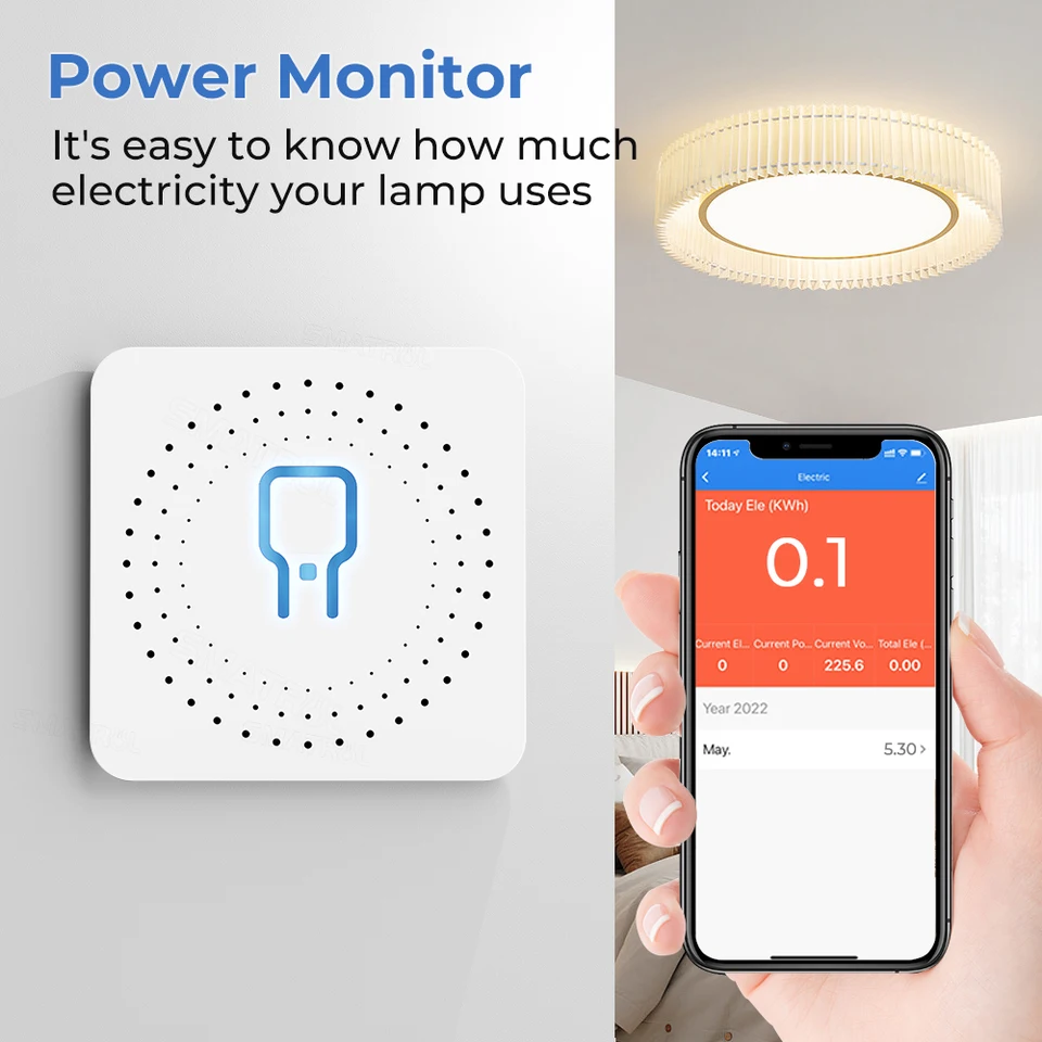 Sone Smart One WiFi Relais Modul (16 A, 3680 W) Mit Energiemessung – Kompatibel Mit Tuya, Alexa, Google Home, Für Unterputz Sone Smart One WiFi Relais Modul (16 A, 3680 W) Mit Energiemessung – Kompatibel Mit Tuya, Alexa, Google Home, Für Unterputz