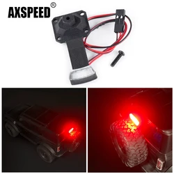 AXSPEED Simulation High Tail LED Light Spare Tire Rack Brake Lamp for TRX-4M Bronco 1/18 RC Crawler Car Upgrade Accessories Part