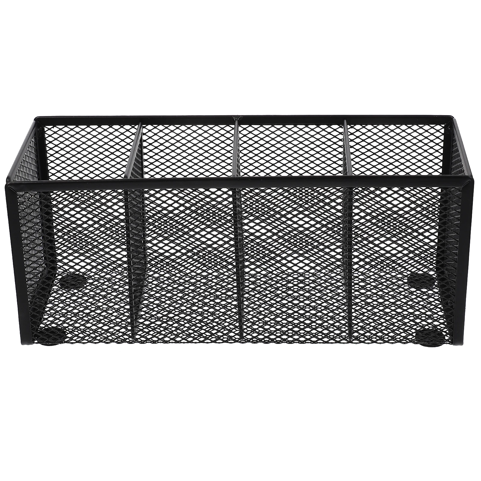 

Iron Pen Holder Metal Desk Organizer Storage Box for Pens Pencils Office Stationery Bathroom Bedroom