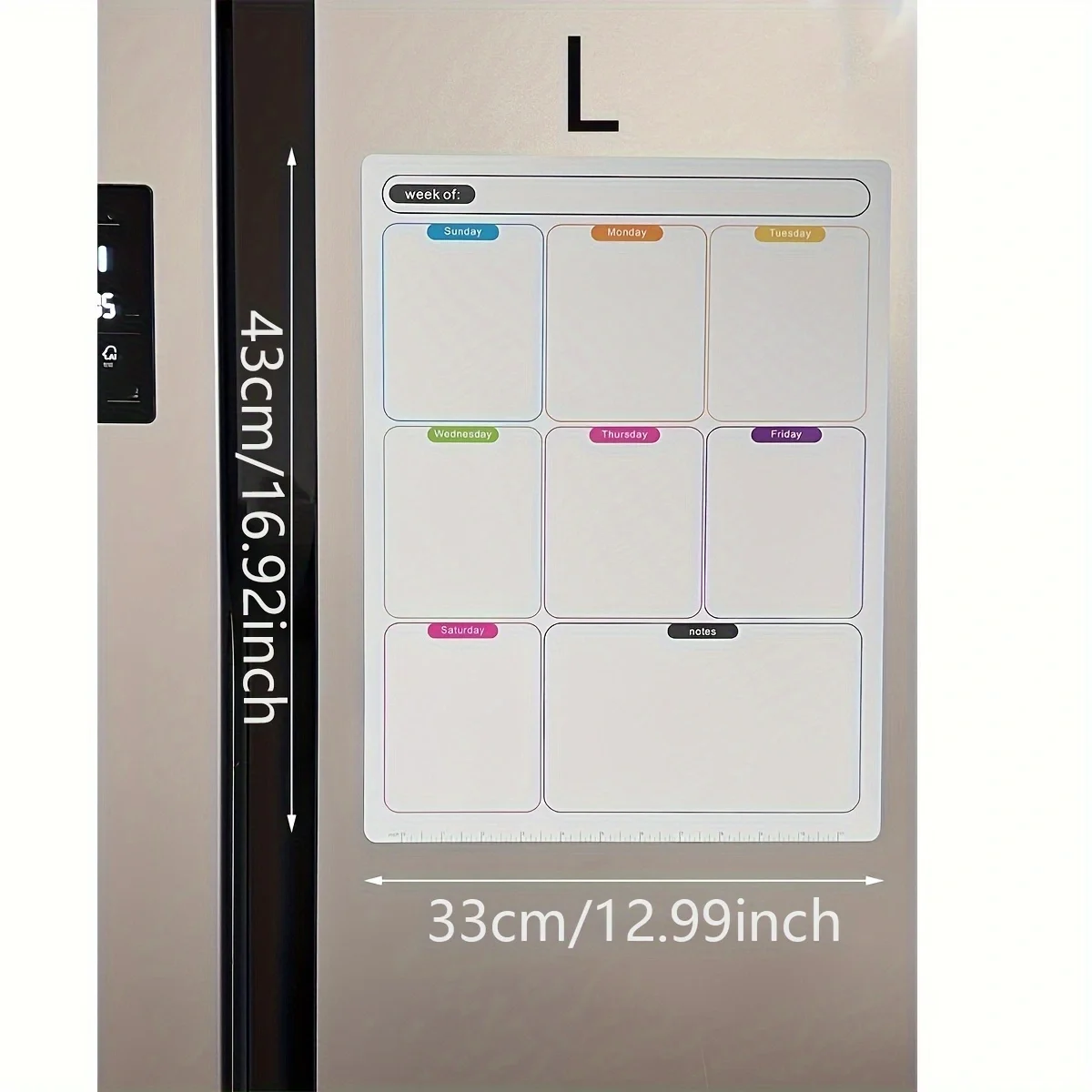 1 magnetic refrigerator sticker calendar magnetic whiteboard wall sticker learning schedule refrigerator message form