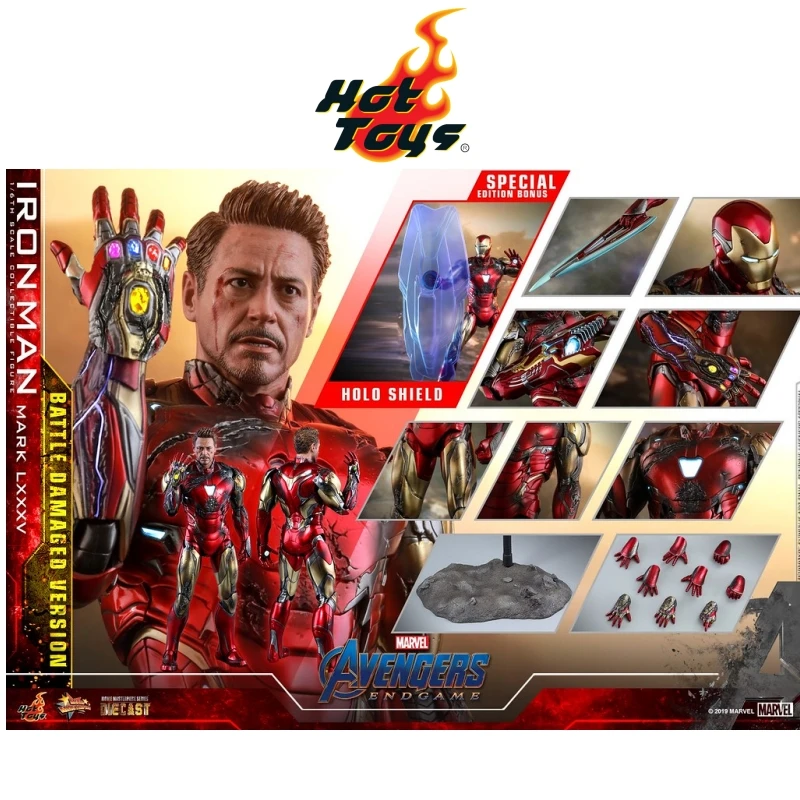 New In Stock Hottoys Ht Mms543 Reunion 4-Final Battle - Iron Man Mk85 Battle Damage Mk85 Toys