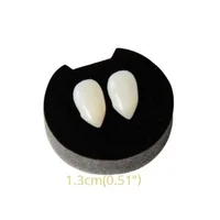 1-4Pcs Halloween Vampire Dentures Prop Halloween party Costume DIY Cosplay Props Decoration False Teeth With Dental Gum 4