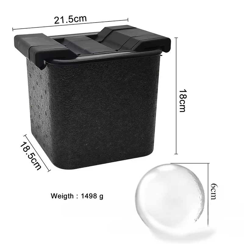 High Transparency Bubble Free Ice Hockey Square Diamond Ice Grid Production Bar Whiskey Specific Silicone Large Ice Cube Mold