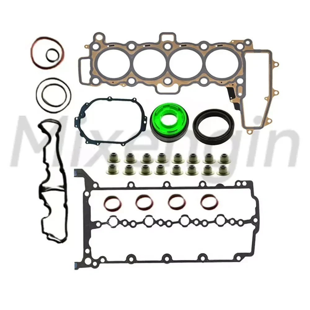 Timing Chain Kit With Gears Crankshaft bearing Piston Complete Head Gasket Set for 2.0 L Diesel Jaguar Land Rover 204DTA AJ20D4