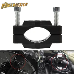 Universal 32-54mm Motorcycle Handlebar Clamp Bumper Mount Bracket For Spotlight Turn Lights Motorbike Modification Accessories