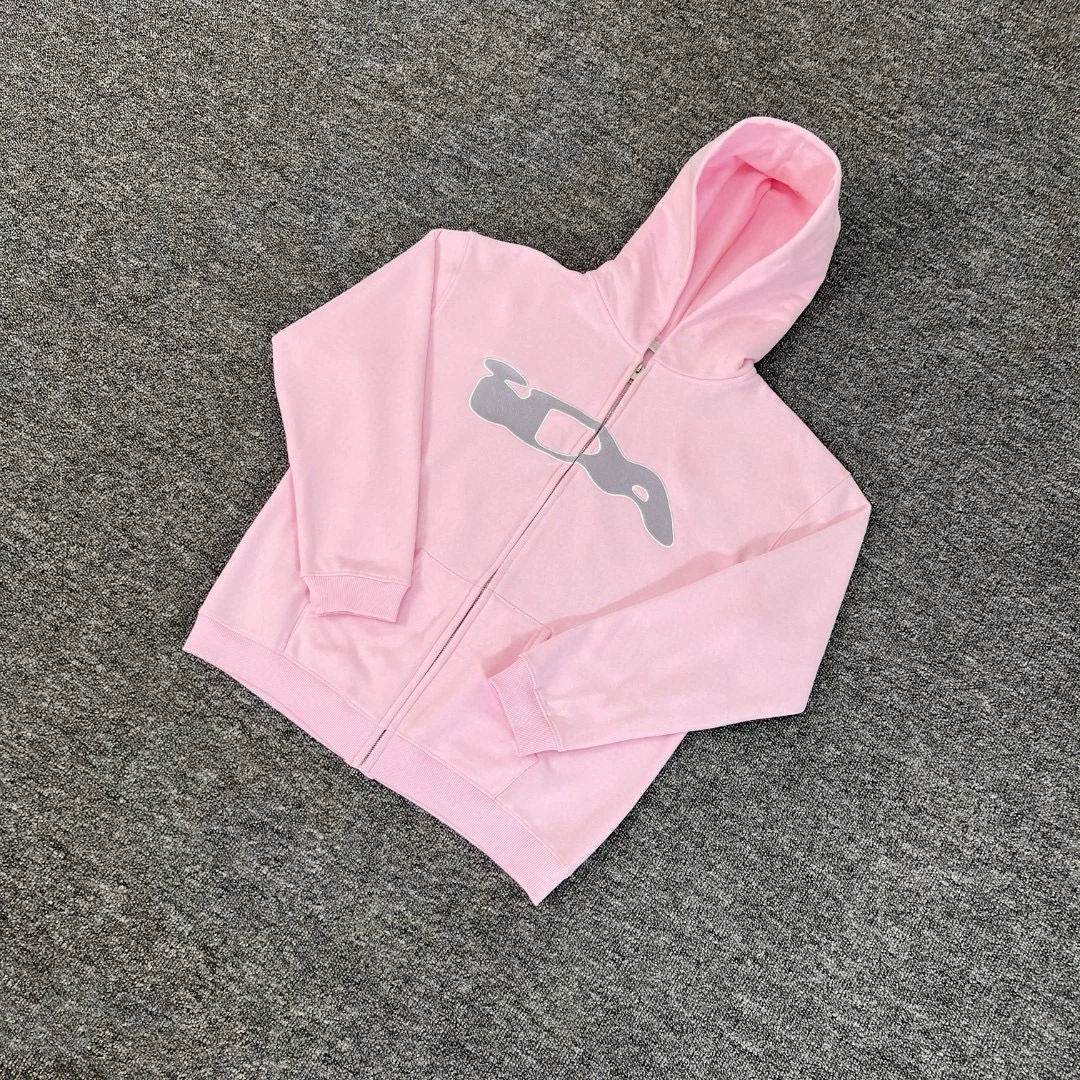 هودي بسحاب على طراز الشارع من Ida Sply، سترة كارديجان بسحاب مطرزة للجنسين، نسخة نسائية، تصميم فضفاض غير رسمي بأكمام طويلة #2