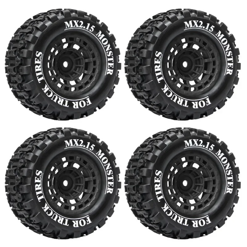 Mx2.15 Inch 100*52mm Wheel Tires for 1/16 Scale Trxs Mini Maxx Xrt E-revo RLAARLO MJX HSP Losi 1/18 Mini LM Off-Road Racing