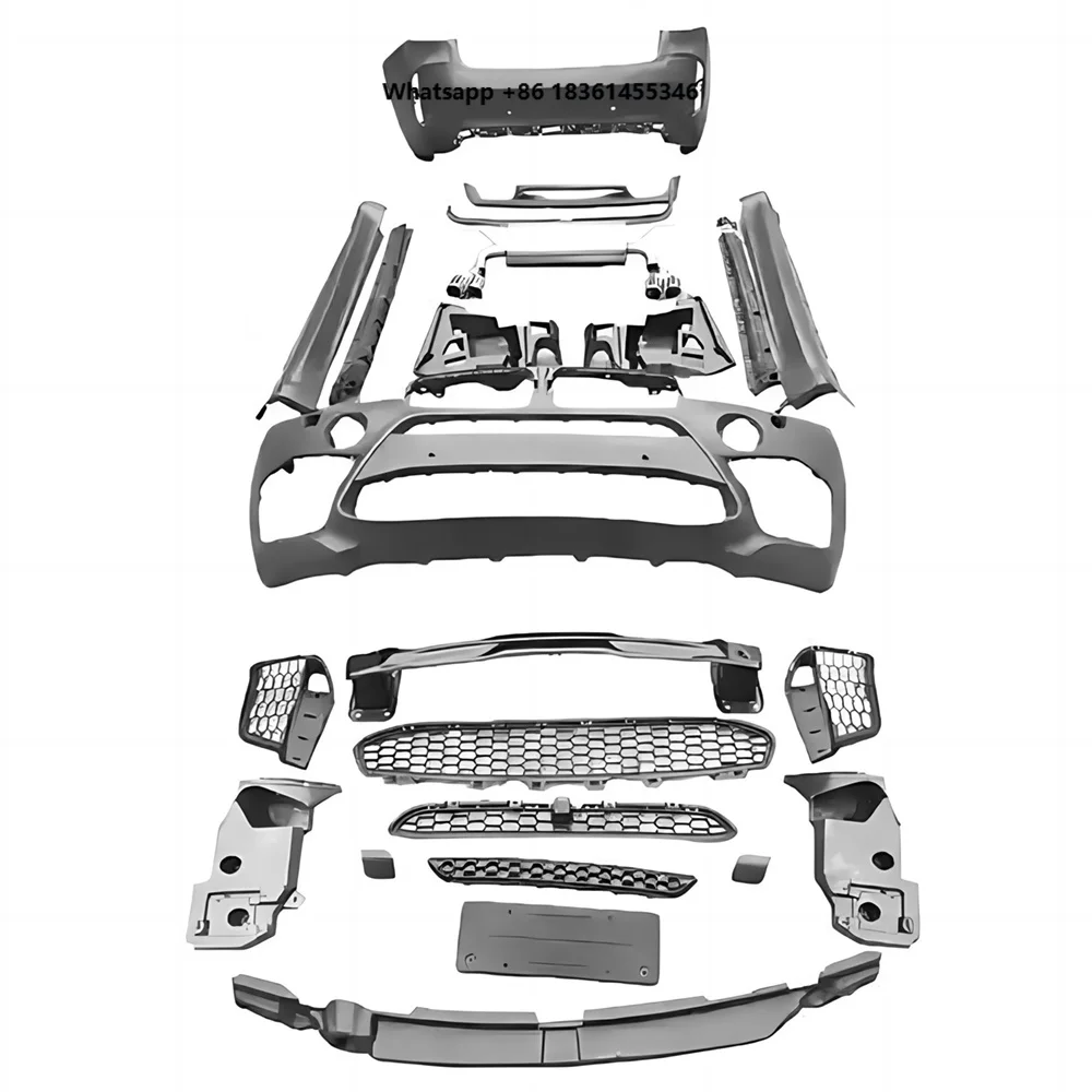 For Full Body Kit  F16 X6 14-19 Change to F86 X6M Style Front Rear Bumper Side Skirts Fender Flares