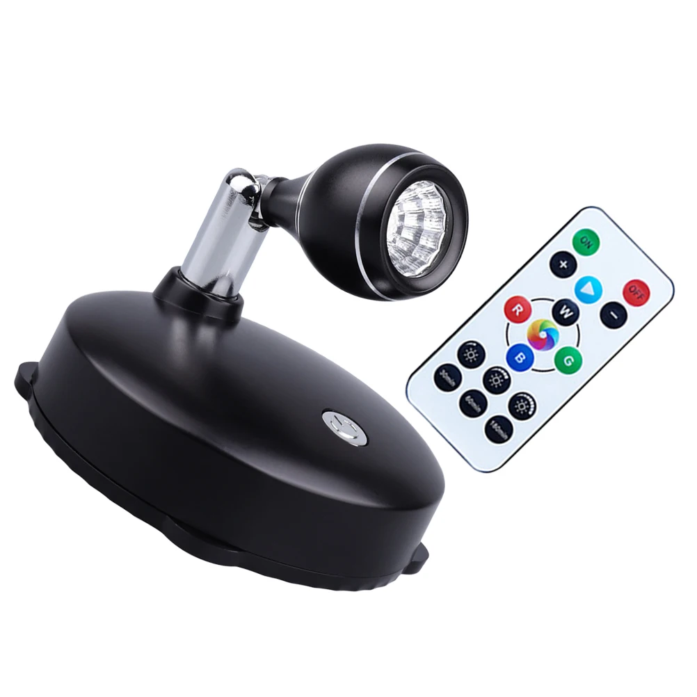 

1Set Usb Charging Led Projection Lamp Wall Mounted Atmosphere Light For Bar Gallery Restaurant Remote Control Spotlight Glass