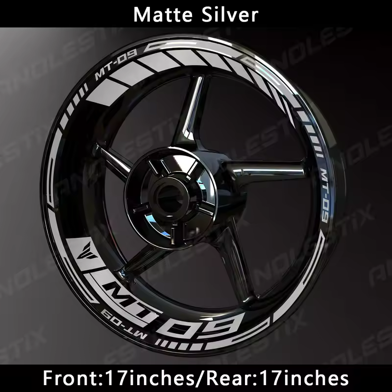 AnoleStix Reflective Motorcycle Wheel Sticker Hub Decal Rim Stripe Tape For YAMAHA MT-09 MT09 - Image 20