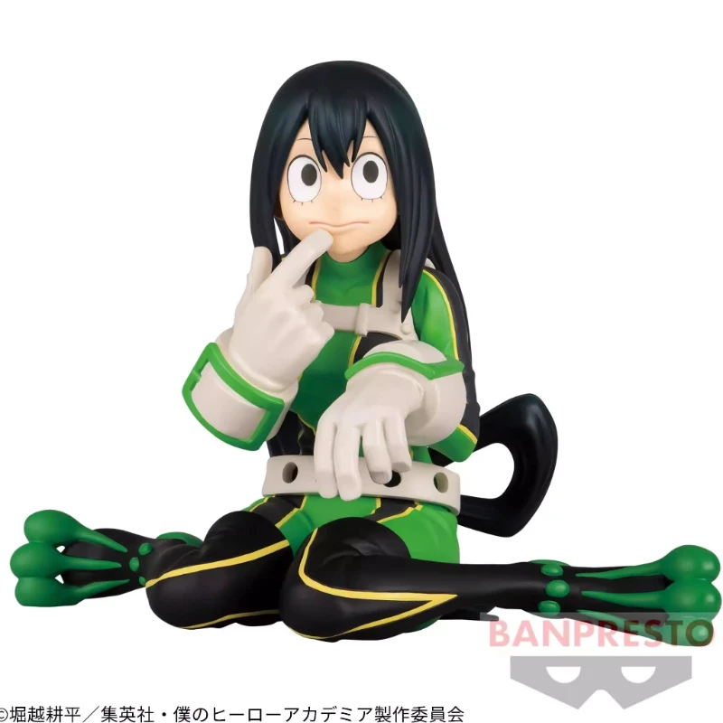 Originele Anime Mijn Held Academia Ontspannen Tijd Froppy Asui Tsuyu Pvc Actie Figuur Verzamelaar Banpresto Speelgoed