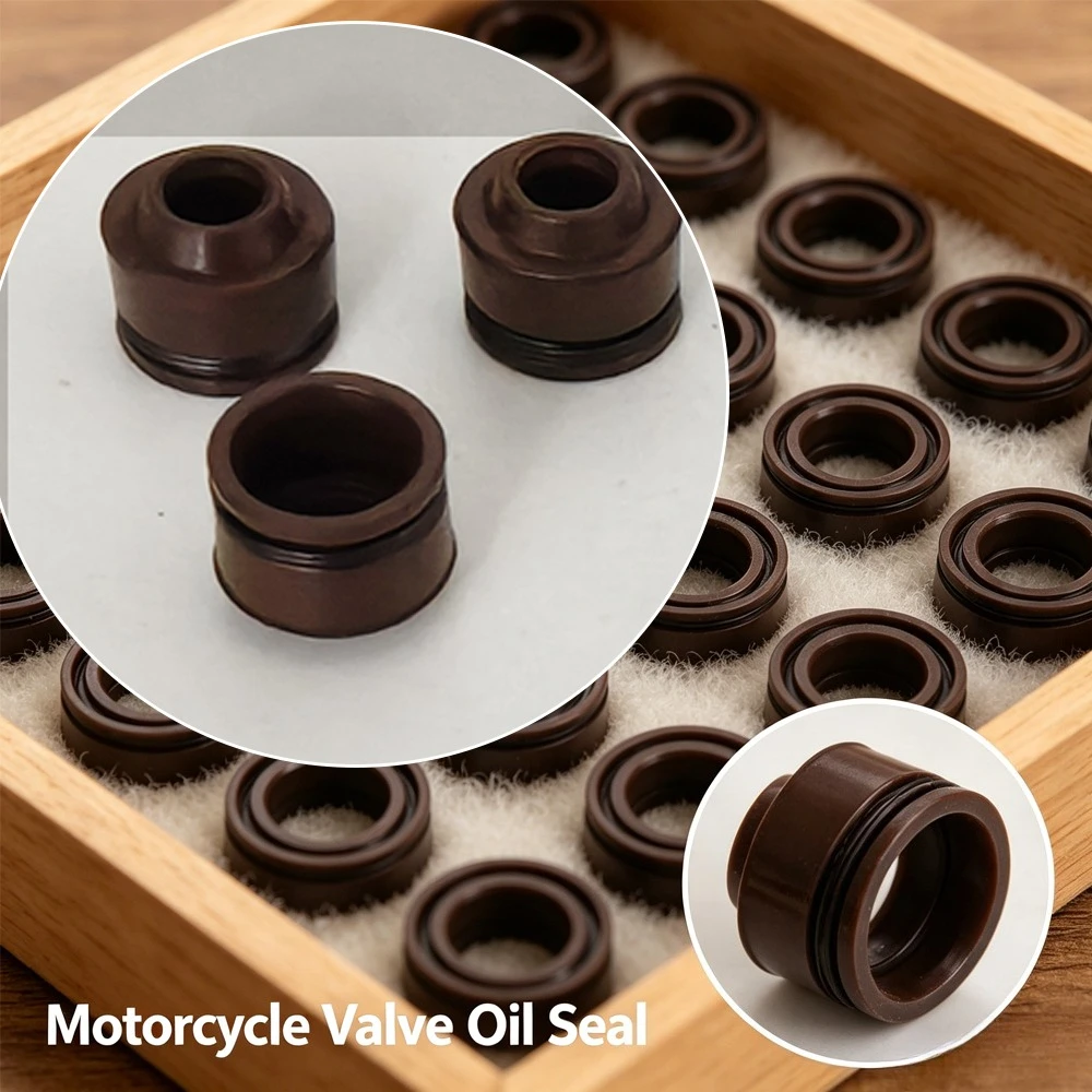 16/32/50/100pc 5mm Intake Exhaust Valve Stem Oil Seal for Yamaha YBR125 YB125 YB125Z XTZ125 BWS125 4V Scooter BWS YBR YB XTZ 125