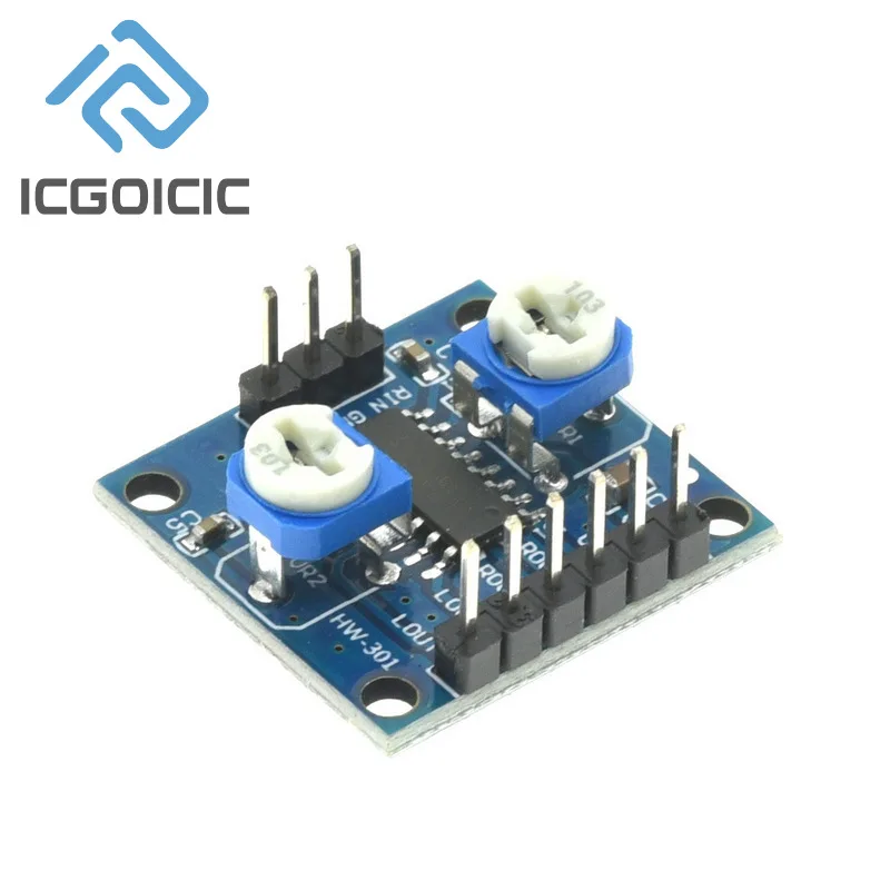 PAM8406 Digital Amplifier Board 5Wx2 Stereo Audio Amplifier With Volume Potentiometer For DIY Speaker
