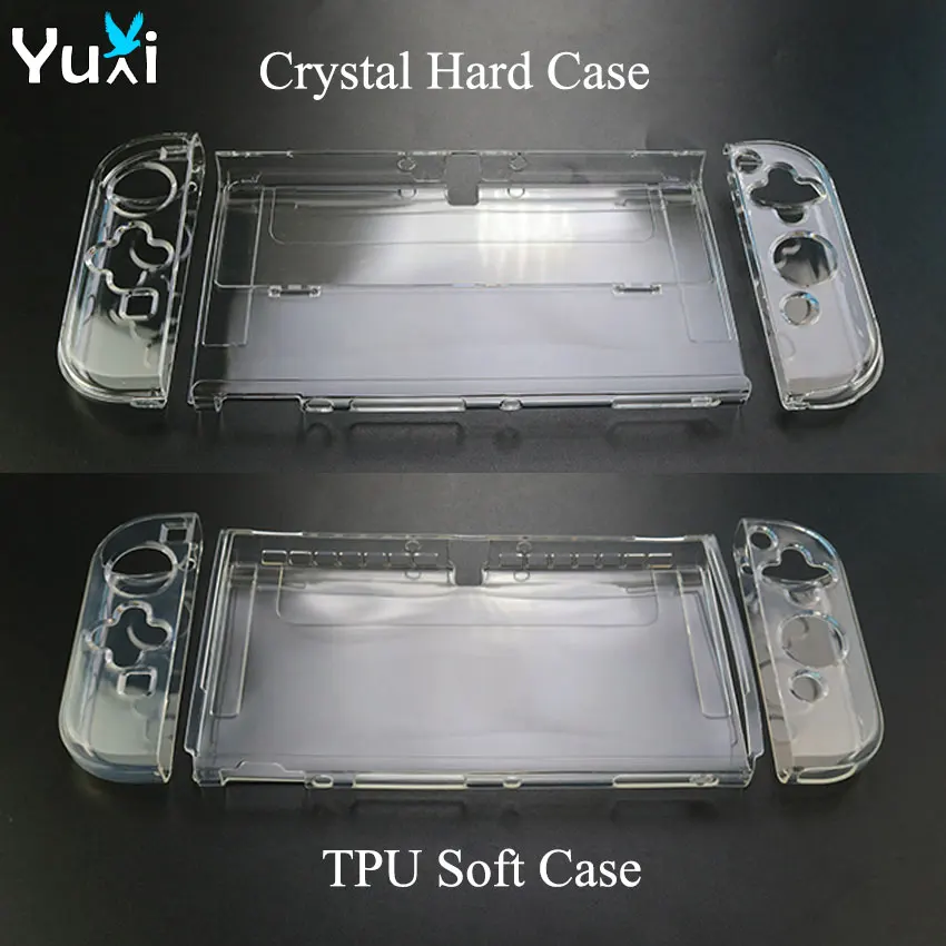 

YuXi Crystal Protective Shell Hard Case & TPU Soft Case Protective Sleeve For NS Switch OLED Console Accessories