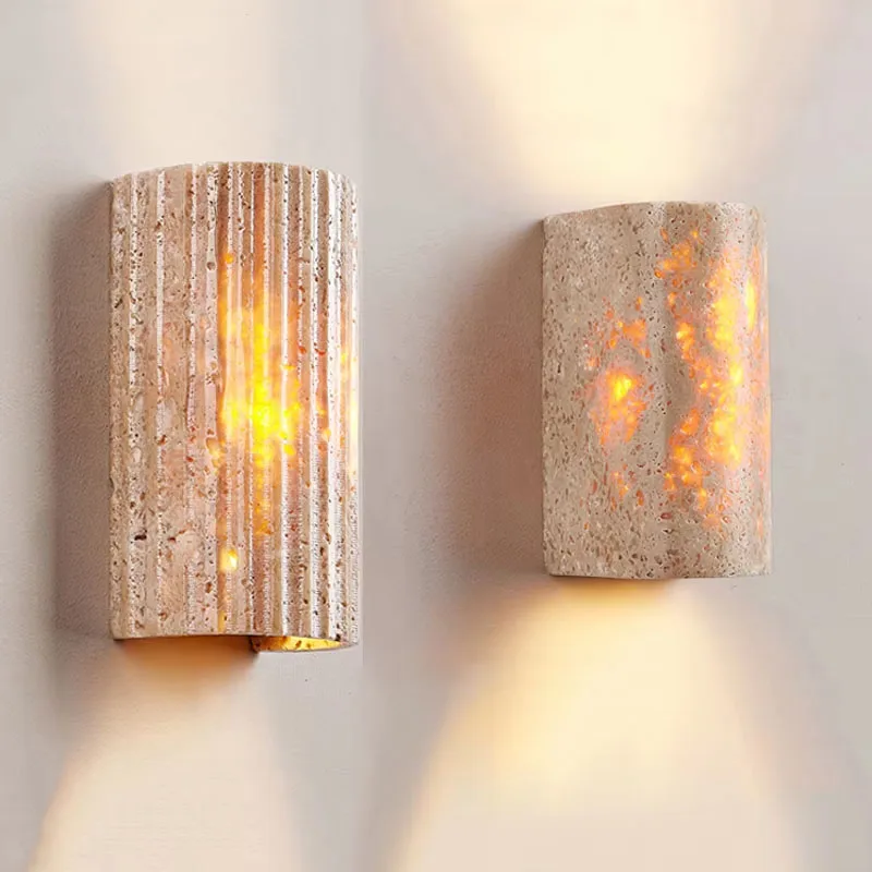 

Ваби-Саби, новый стиль, желтый пещерный камень, вилла, двор, коридор, настенный светильник, японское теплое домашнее освещение, прикроватный светодиодный светильник для спальни