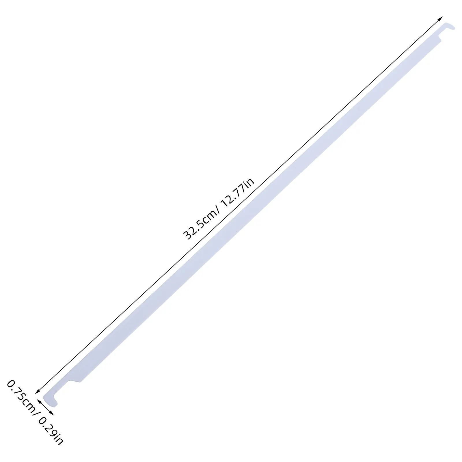 50Pcs White Hanging File Rails Metal Folder Sticks Heavy Duty File Storage Organizer Frame Office School Home 32.5cm