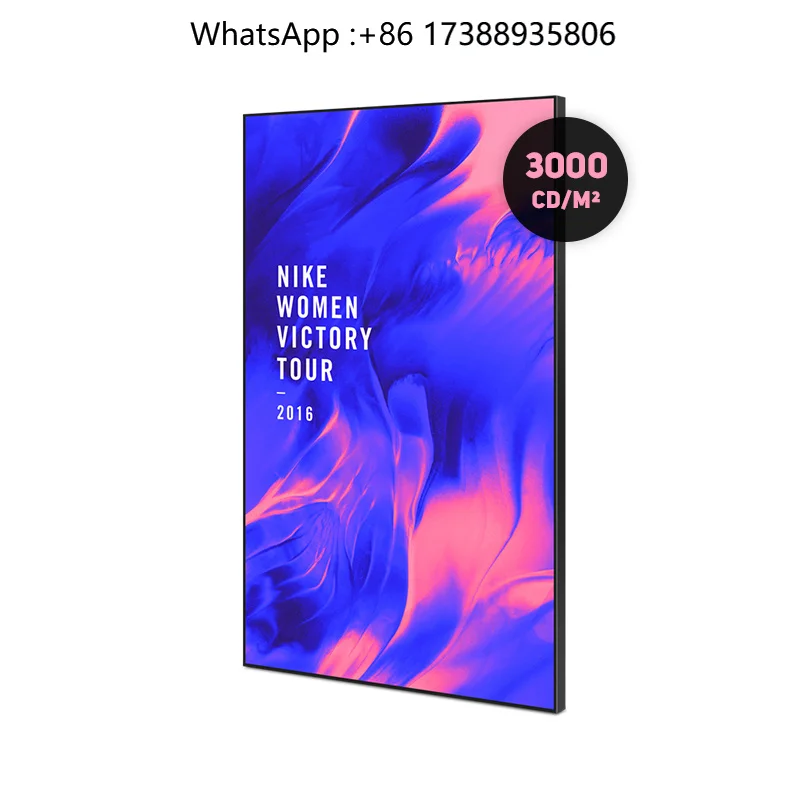 Shop 55 65 75 86 Inch 3000 Nit High Brightness Monitors Hanging Advertising Digital Signage Facing Window LCD Screen Display