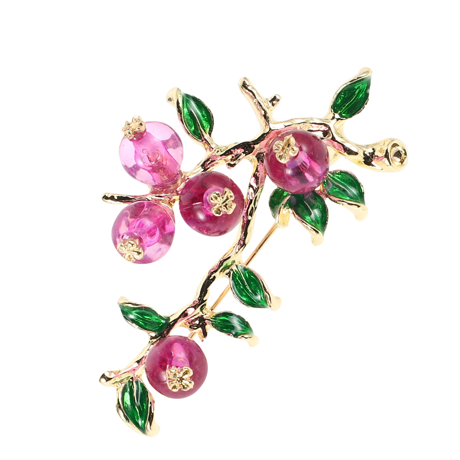 

Persimmon Brooch Autumn Elegance Unique Design Safety Pin for Women Girls Fashionable Jewelry Clothing Accessory