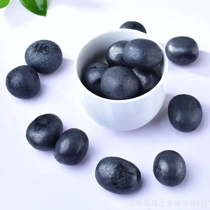 Natural Shungite Irregular Tumbled StoneReiki Healing Crystal Energy Mineral Gemstone Home Aquarium Decoration view 5