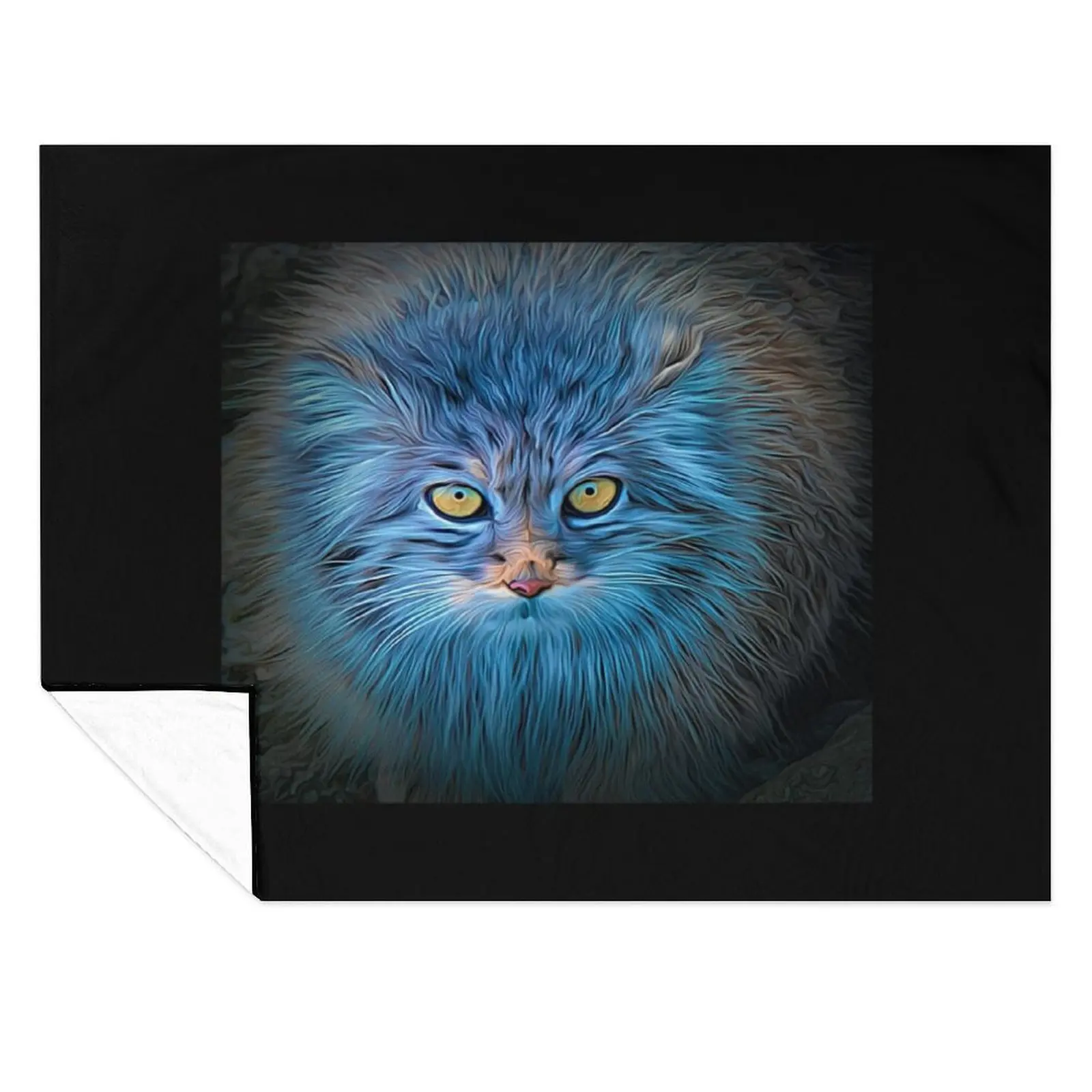 

The Blue Cat Throw Blanket Luxury Thicken for winter Luxury Throw Blankets
