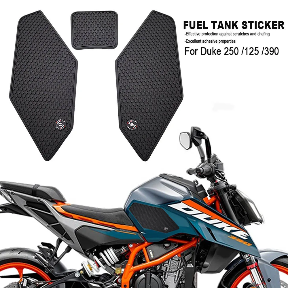 

Motorcycle For 390 Duke duke 250 390 2024 2025 Anti-Scratch Side Fuel Tank Pad Fuel Tank Knee Grip Pad Side Waterproof Stickers