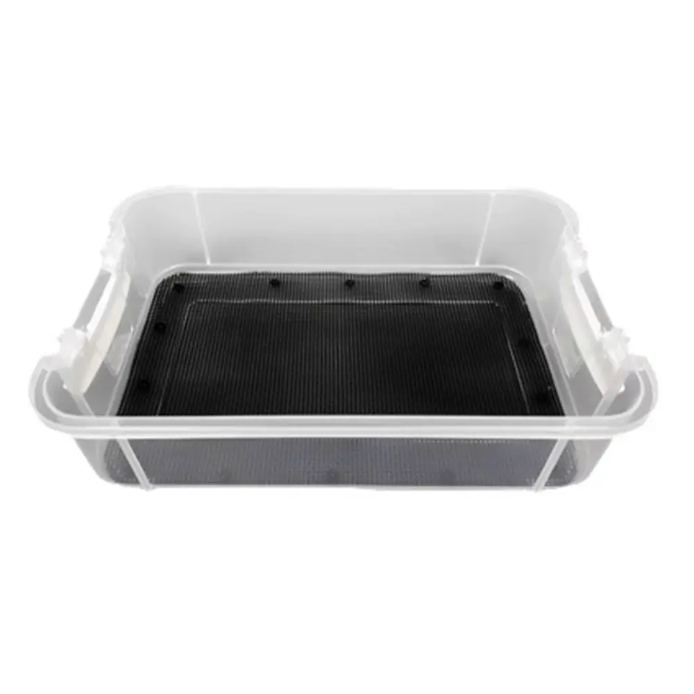 Transparent Mealworm Breeding Box Moisture-proof Mesh Corn Worm Feeding Farm Bin Odor Control Screening Feces Breeding
