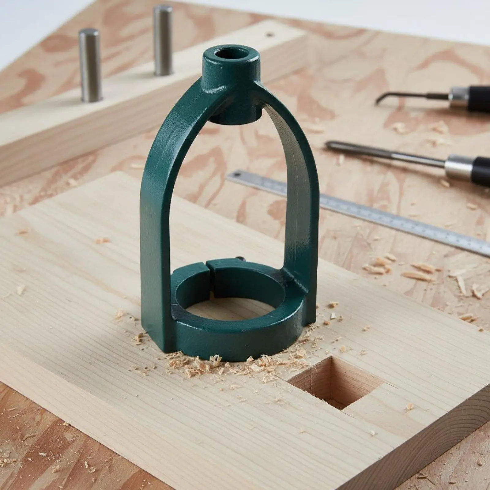 Metal Woodworking Mortiser Square Hole Drill Attachment for Drill Press Chuck Wood Drill Jig Guide