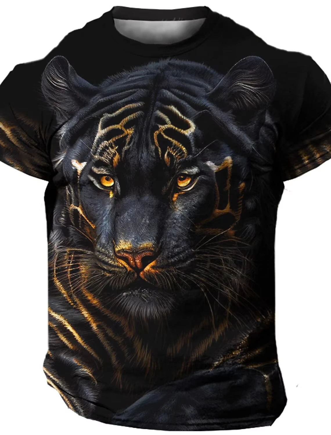 Men's Shirts Tiger 3D T Shirt Harajuku Summer T Shirt Lightning Leopard Short Sleeve Tops Clothing Women's Shirts Kids Tshirt