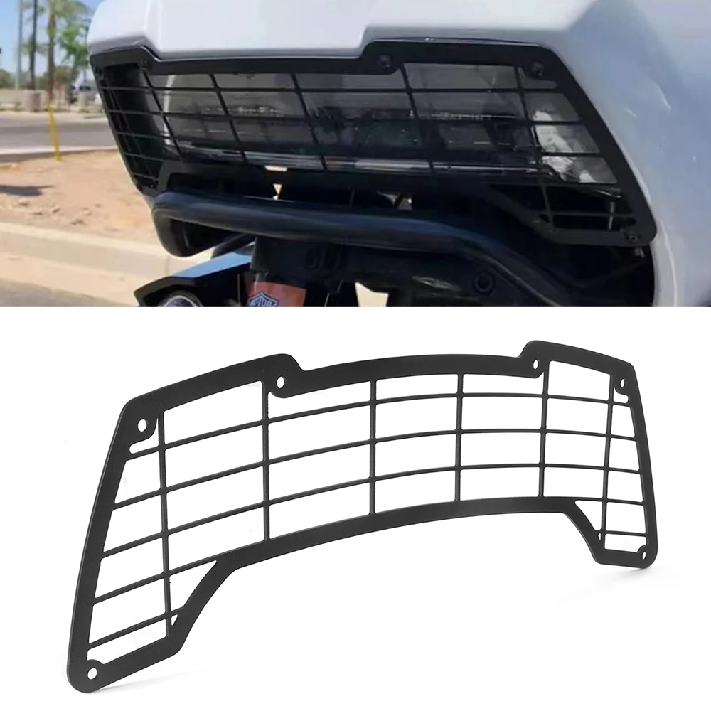 

Motorcycle Black Aluminum Headlight Guard Grill Cover Fairing For Harley Pan America RA1250 1250S 2020-2021