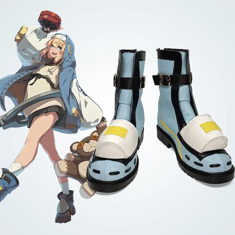

Guilty Gear Strive Bridget Cosplay Shoes Boots Halloween Accessory Party Boots Custom Made