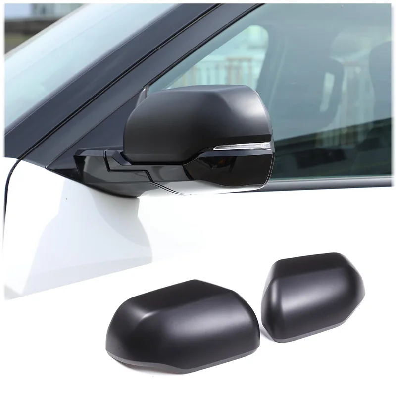 

For Toyota Tundra Sequoia 2022 2023 ABS Matte Black Car Side Door Rearview Mirror Cap Cover Trim Auto Exterior Accessories