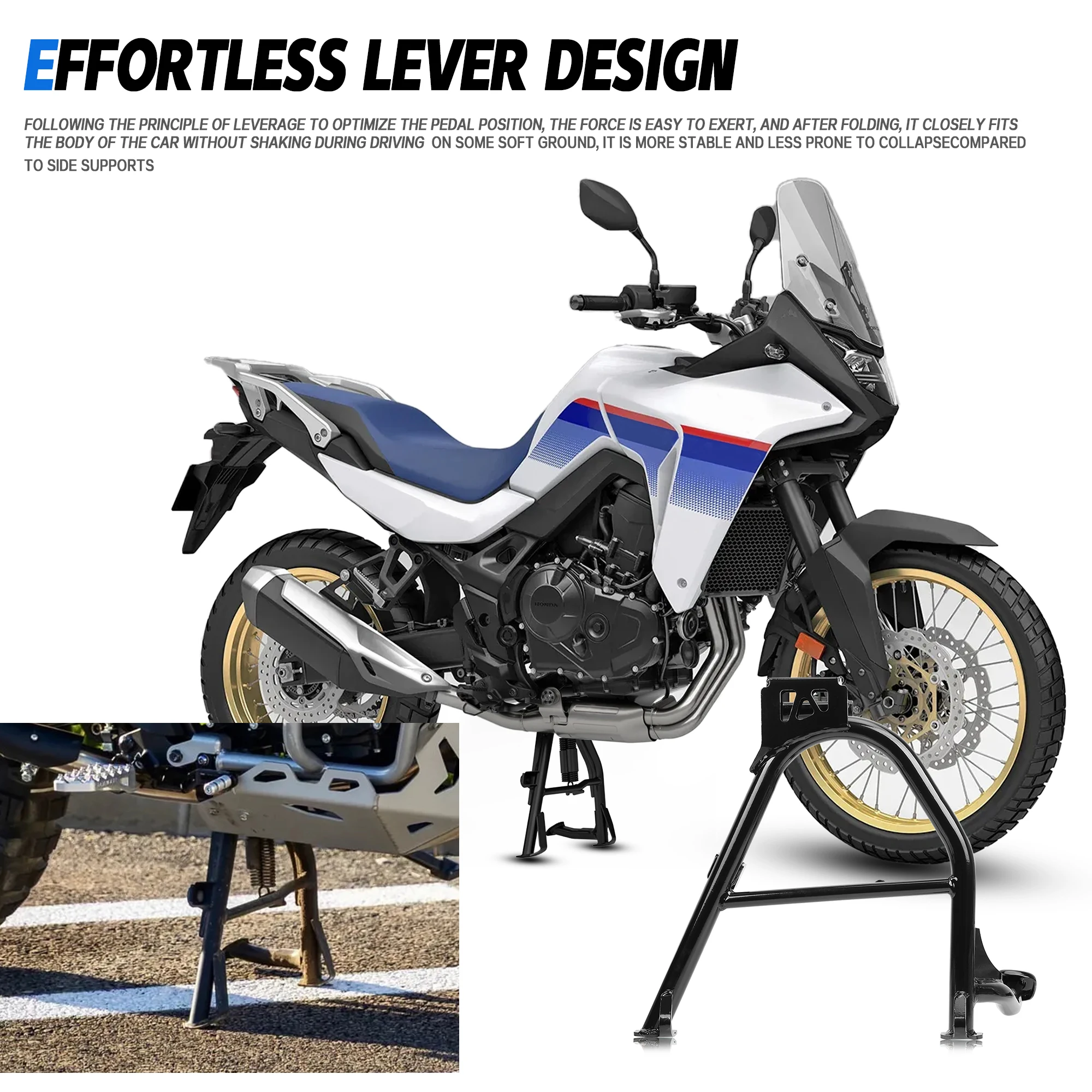 For Honda Transalp 750 XL750 XL 750 Central Parking Bracket Motorcycle XL750 Center Stand Frame Steel Rack Large Support Bracket